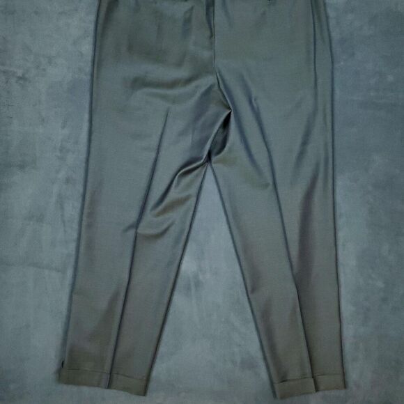 Santorelli Luxury Serge Pants Mens 38 Gray Made In Italy Romeo 1900F Dress Wool - Picture 13 of 14